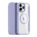 Dux Ducis iPhone 15 Pro Max Magnetic MagSafe Flip Case Dux Ducis Skin X Pro - Purple