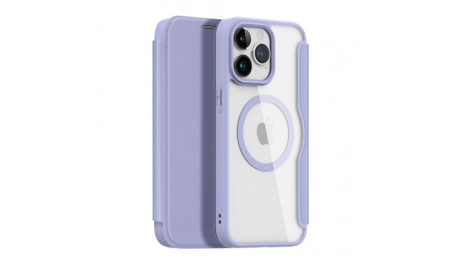 Dux Ducis iPhone 15 Pro Max Magnetic MagSafe Flip Case Dux Ducis Skin X Pro - Purple