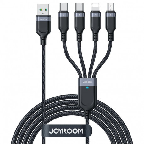 Joyroom Joyroom Multi-Use Series S-A18 4in1 USB-A - USB-C / USB-C / Lightning / micro USB cable 1.2m