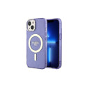 Guess Guess GUHMP14MHCMCGU iPhone 14 Plus 6.7" purple/purple hardcase Glitter Gold MagSafe
