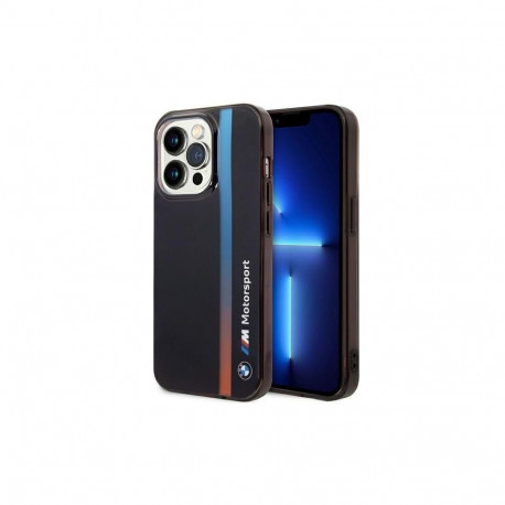 BMW Case BMW BMHCP14L22HVGV iPhone 14 Pro 6.1" black/black IML Tricolor Stripe