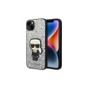 Karl Lagerfeld Karl Lagerfeld KLHCP14MGFKPG iPhone 14 Plus 6.7 "hardcase silver / silver Glitter Fla