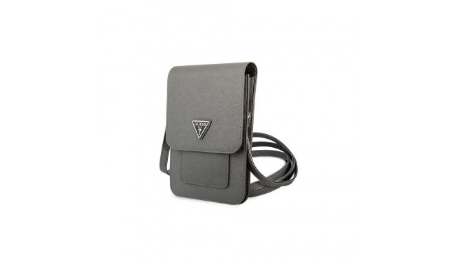 Guess Guess Handbag GUWBSATMGR gray / gray Saffiano Triangle