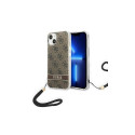 Guess Guess GUOHCP14MH4STW iPhone 14 Plus 6.7 "brown / brown hardcase 4G Print Strap