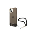 Guess Guess GUHCP14SHGCOHK iPhone 14 6.1 "black / black hardcase Translucent Pearl Strap