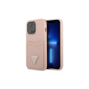 Guess Guess GUHCP13LPSATPP iPhone 13 Pro / 13 6.1 "pink / pink hardcase SaffianoTriangle Logo Cardsl