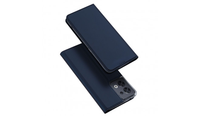 Dux Ducis Dux Ducis Skin Pro case for Oppo Reno 8 flip cover card wallet stand blue