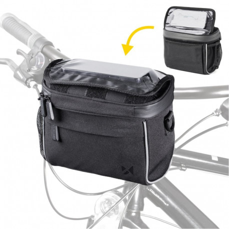 Wozinsky Wozinsky Handlebar Bag Bike Shoulder Bag Black (WBHBB-01)