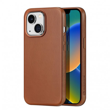 Dux Ducis Dux Ducis Naples iPhone 14 Plus Magnetic Leather Case MagSafe Brown