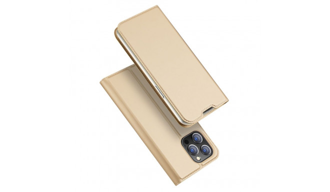 Dux Ducis Dux Ducis Skin Pro Holster Flip Cover for iPhone 14 Pro Max gold
