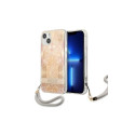 Guess Guess GUHCP13SHFLSD iPhone 13 mini 5.4" gold/gold hardcase Flower Strap