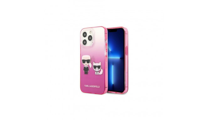 Karl Lagerfeld Karl Lagerfeld Gradient Ikonik Karl&Choupette Case for iPhone 13 Pro / iPhone 13 - Pi
