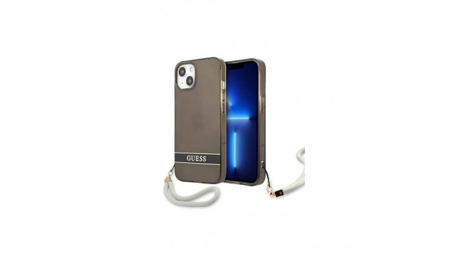 Guess Guess GUHCP13SHTSGSK iPhone 13 mini 5.4" black/black hardcase Translucent Stap