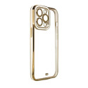 Hurtel Fashion Case Case for Samsung Galaxy A13 5G Gold Frame Gel Cover White
