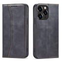 Hurtel Magnet Fancy Case Case for iPhone 13 Pro Max Pouch Wallet Card Holder Black