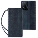 Hurtel Magnet Strap Case Case for Samsung Galaxy A13 5G Pouch Wallet + Mini Lanyard Pendant Blue