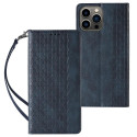 Hurtel - Magnet Strap Case Case for iPhone 13 Pro Pouch Wallet + Mini Lanyard Pendant Blue