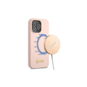 Guess Guess GUHMP13LLSLMGLP iPhone 13 Pro / 13 6.1" light pink/light pink hardcase Silicone Script G