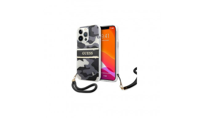 Guess Guess GUHCP13XKCABBK iPhone 13 Pro Max 6.7" black/black hardcase Camo Strap Collection