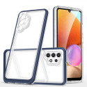 Hurtel Clear 3in1 Case for Samsung Galaxy A72 4G Frame Gel Cover Blue