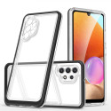 Hurtel Clear 3in1 Case for Samsung Galaxy A32 5G Frame Gel Cover Black