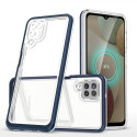 Hurtel Clear 3in1 Case for Samsung Galaxy A22 4G Frame Gel Cover Blue