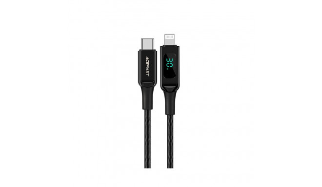 Acefast Acefast cable MFI USB Type C - Lightning 1.2m, 30W, 3A black (C6-01 Black)