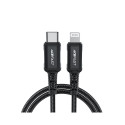 Acefast Acefast C4-01 Lightning - USB-C PD cable 30W 3A 480Mb/s 1.8m - black