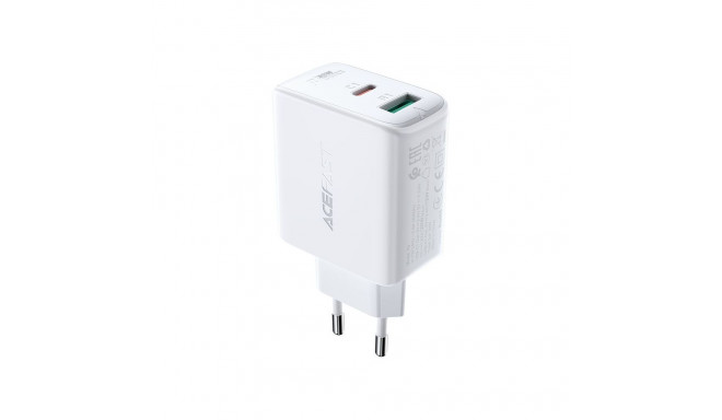Acefast Acefast wall charger USB Type C / USB 32W, PPS, PD, QC 3.0, AFC, FCP white (A5 white)