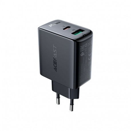 Acefast Acefast wall charger USB Type C / USB 32W, PPS, PD, QC 3.0, AFC, FCP black (A5 black)