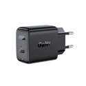 Acefast Acefast GaN USB Type-C 30W charger, PD, QC 3.0, AFC, FCP black (A21 black)