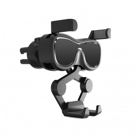 Hurtel Gravity smartphone car holder for air vent with air freshener black (YC06)