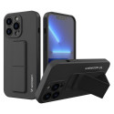 Wozinsky - Wozinsky Kickstand Case iPhone 13 mini silicone case with stand black