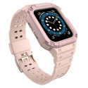 Hurtel - Protect Strap Band for Apple Watch 42/44/45mm Armored Case Strap - Pink