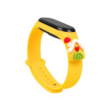 Hurtel Strap Xmas for Xiaomi Mi Band 5 / 6 Christmas Silicone Strap Bracelet with House - Yellow