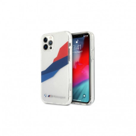 BMW BMW Motorsport Tricolor Case for iPhone 12 Pro Max - Transparent