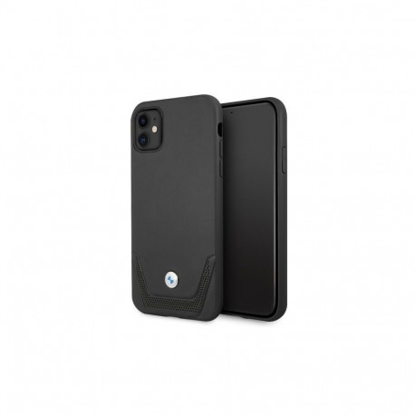 BMW BMW Leather Perforate Case for iPhone 11 / Xr - Black