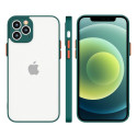 Hurtel Milky Case silicone flexible translucent case for Samsung Galaxy S21+ 5G (S21 Plus 5G) dark g