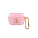 Guess Guess GUAPUCG4GP AirPods Pro cover pink/pink Glitter Collection