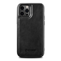 iCarer iCarer Leather Oil Wax case covered with natural leather for iPhone 12 Pro Max black (ALI1206