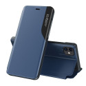 Hurtel Eco Leather View Case elegant bookcase type case with kickstand for iPhone 13 Pro blue