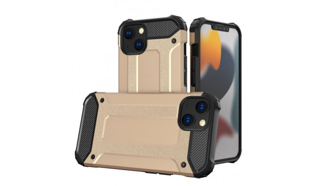 Hurtel - Hybrid Armor Case Tough Rugged Cover for iPhone 13 mini golden