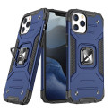Wozinsky - Wozinsky Ring Armor Case Kickstand Tough Rugged Cover for iPhone 13 mini blue