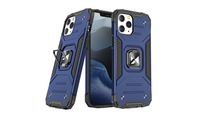 Wozinsky - Wozinsky Ring Armor Case Kickstand Tough Rugged Cover for iPhone 13 mini blue