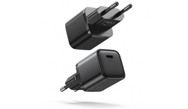 Joyroom Joyroom fast wall charger USB Type C 20W Power Delivery Quick Charge 3.0 AFC black (L-P202)