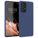 Hurtel Silicone Case Soft Flexible Rubber Cover for Samsung Galaxy A22 4G blue