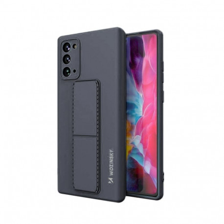 Wozinsky Wozinsky Kickstand Case silicone case with stand Samsung Galaxy Note 20 case navy blue