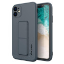 Wozinsky Wozinsky Kickstand Case silicone case with stand for iPhone 12 Pro Max navy blue