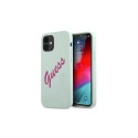 Guess Guess GUHCP12SLSVSBF iPhone 12 mini 5.4" blue fuchsia/blue fuschia hardcase Silicone Vintage