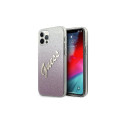 Guess Guess GUHCP12LPCUGLSPI iPhone 12 Pro Max 6.7" pink/pink hardcase Glitter Gradient Script